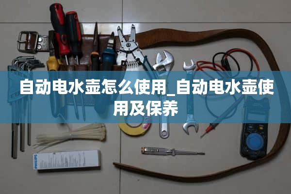 如何使用自动电水壶_自动电水壶的使用与维护