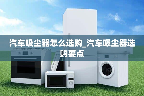 如何选择汽车吸尘器_选择汽车吸尘器的要点