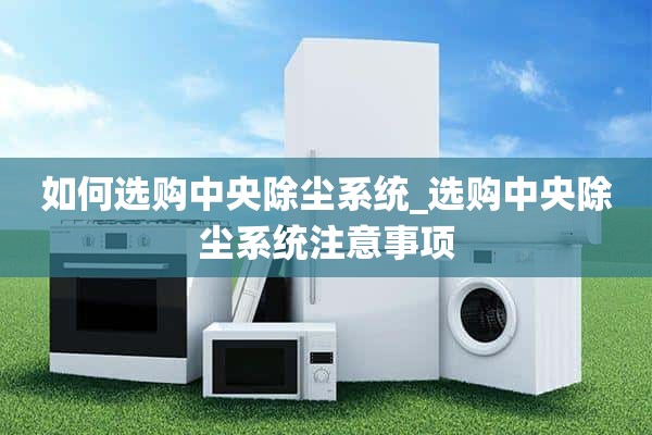 如何选择* *除尘系统_选择* *除尘系统的注意事项