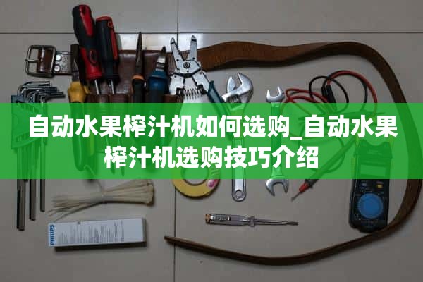 如何选购自动水果榨汁机_自动水果榨汁机选购技巧介绍