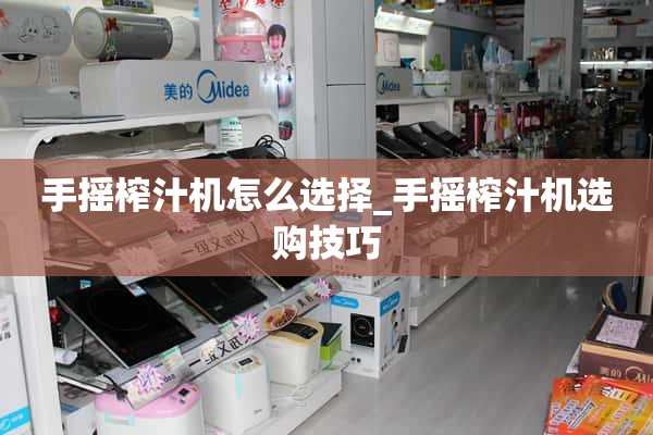 如何选择手动榨汁机_手动榨汁机选购技巧