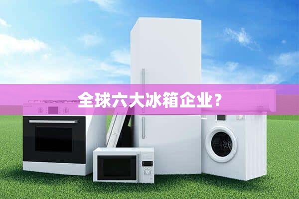 全球六家冰箱公司？